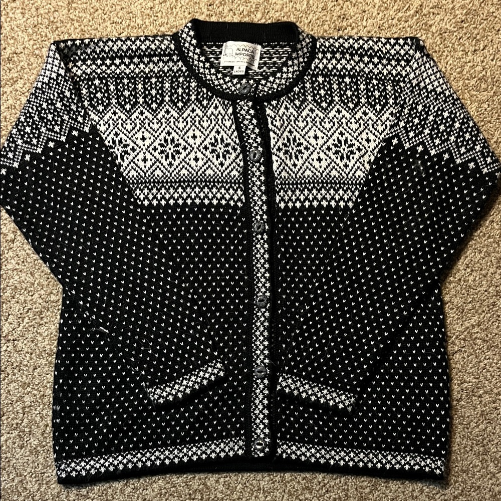 Alpaca Wool Nordic-Style Sweater